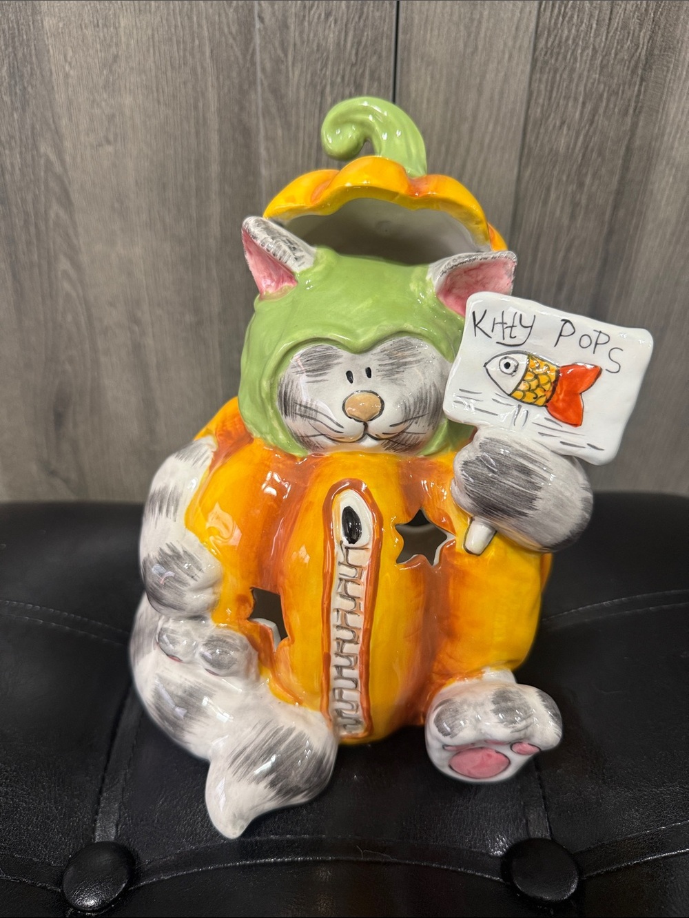 Blue Sky Clayworks Halloween Pumpkin Costume Cat Kitty Pops By Heather Goldminc